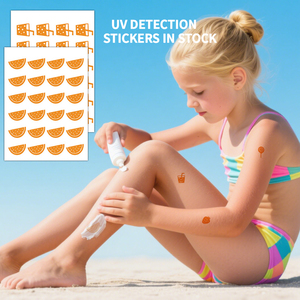 สติกเกอร์ลายสักสำหรับตรวจ UV เกรดทางการแพทย์เทคโนโลยีการเปลี่ยนสีการตรวจสอบแบบ UPF การทดสอบทางเคมีทนต่อห้องทดลอง - Product Image 1