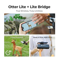 Scanner 3D portable Creality Otter Lite sans fil, précision de 0,05 mm, anti-vibrations, scanner d'impression 3D, batteries lithium-ion incluses