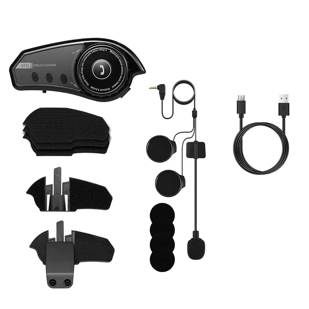 Casque Bluetooth Moto MotorMinds BT35 - Sans Fil 5.0 Stéréo Réduction Bruit Étanche LED Ambiance