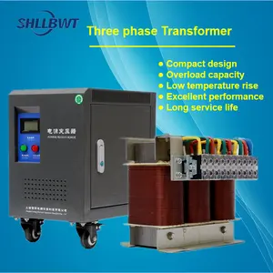 Transformador trifásico de 480v para 208v personalizado fábrica de transformador 20kva
