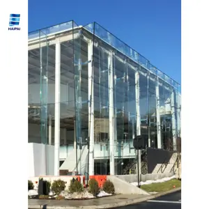 Modern Design Building Aluminum Profile Double Lowes Exterior Facade Glass Curtain Wall System For Hotels