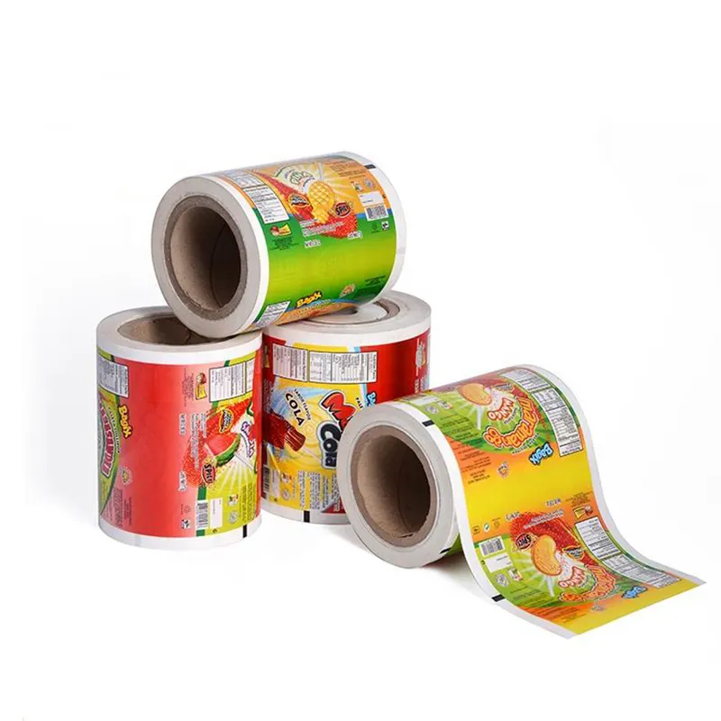 Poederzak Custom Food Print Printing Bopp Pe Pp Lamineren Roll Stretch Sachet Verpakking Ijs Plastic Folie