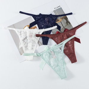 Tangas de Nuevo Diseño para Mujer, Tangas Sexys con Lazo y Tanga Sexy para Mujer, Bragas Sexys de Encaje Sólido para Damas - Product Image 2