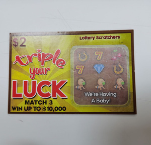 2024 gran oferta impresión personalizada divertido juego sorpresa rascar lotería ganar tarjeta billete - Product Image 2