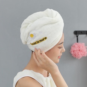 Logo personnalisé <span class=keywords><strong>bain</strong></span> <span class=keywords><strong>de</strong></span> femme soin <span class=keywords><strong>de</strong></span> la peau maquillage spa <span class=keywords><strong>bandeau</strong></span> Hiar <span class=keywords><strong>bonnet</strong></span> <span class=keywords><strong>de</strong></span> séchage pour les femmes - Product Image 4