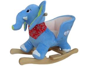 Gris Cheval <span class=keywords><strong>À</strong></span> <span class=keywords><strong>Bascule</strong></span> Jouets Animaux Rider Jouets pour 6-36 mois Kids Safe Ceinture <span class=keywords><strong>Âne</strong></span> - Product Image 2