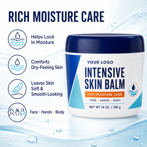 Crème hydratante intensive, nourrissante et réparatrice pour peaux sèches et gercées, adoucit les textures rugueuses, utilisable sur plusieurs zones, formule végane. - Product Image 4