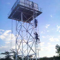 Feuer verzinkter leichter Stahl-Struktur-Wassertank mit Stahlrahmen-Turm-Schweißen & Schneiden Dienstleistungen (BOR-GR-221201)