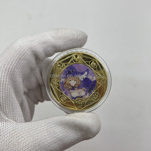 Collezione di monete placcate in oro 24k con impatto <span class=keywords><strong>Genshin</strong></span> in metallo personalizzato da acquistare - Product Image 5