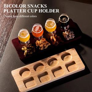 バーレストランショートステムビールグラススナックセットフライトボードチューリップテイスティングカップワインビールグラストレイ付き - Product Image 5