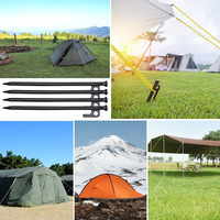 Kit de marteaux et piquets de tente robustes en acier allié, personnalisés pour le camping, avec sac de rangement