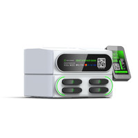 Station de recharge partagée créative à 4 emplacements empilables avec batterie Li-polymère, recharge rapide 36W, machine de location et de vente automatique