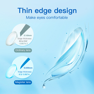 Miễn phí vận chuyển rõ ràng ống kính magister toa OEM trong suốt mềm liên hệ với ống kính với điện liên hệ với ống kính cho Thiển cận - Product Image 4