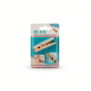 Ilan Mollette in Legno 3.0 Cm 35 Pezzi per Bucato e Artigianato - Product Image 2