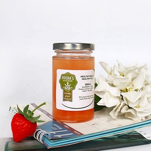 Pot en verre transparent élégant avec couvercle en métal doré brillant 8oz 12oz <span class=keywords><strong>parfait</strong></span> pour conserver la sauce piquante à l'huile d'olive de confiture artisanale au miel de qualité supérieure - Product Image 2