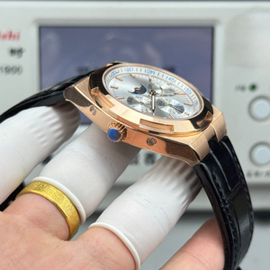 Reloj Automático con Calendario Perpetuo en Tono Oro Rosa, Nuevo Modelo 2026, Reloj Mecánico para Hombre con Esfera Plateada y Fase Lunar - Product Image 6