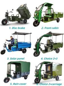 Triciclo eléctrico Camión de carga Triciclos eléctricos Scooter de movilidad Triciclo de movilidad resistente - Product Image 4