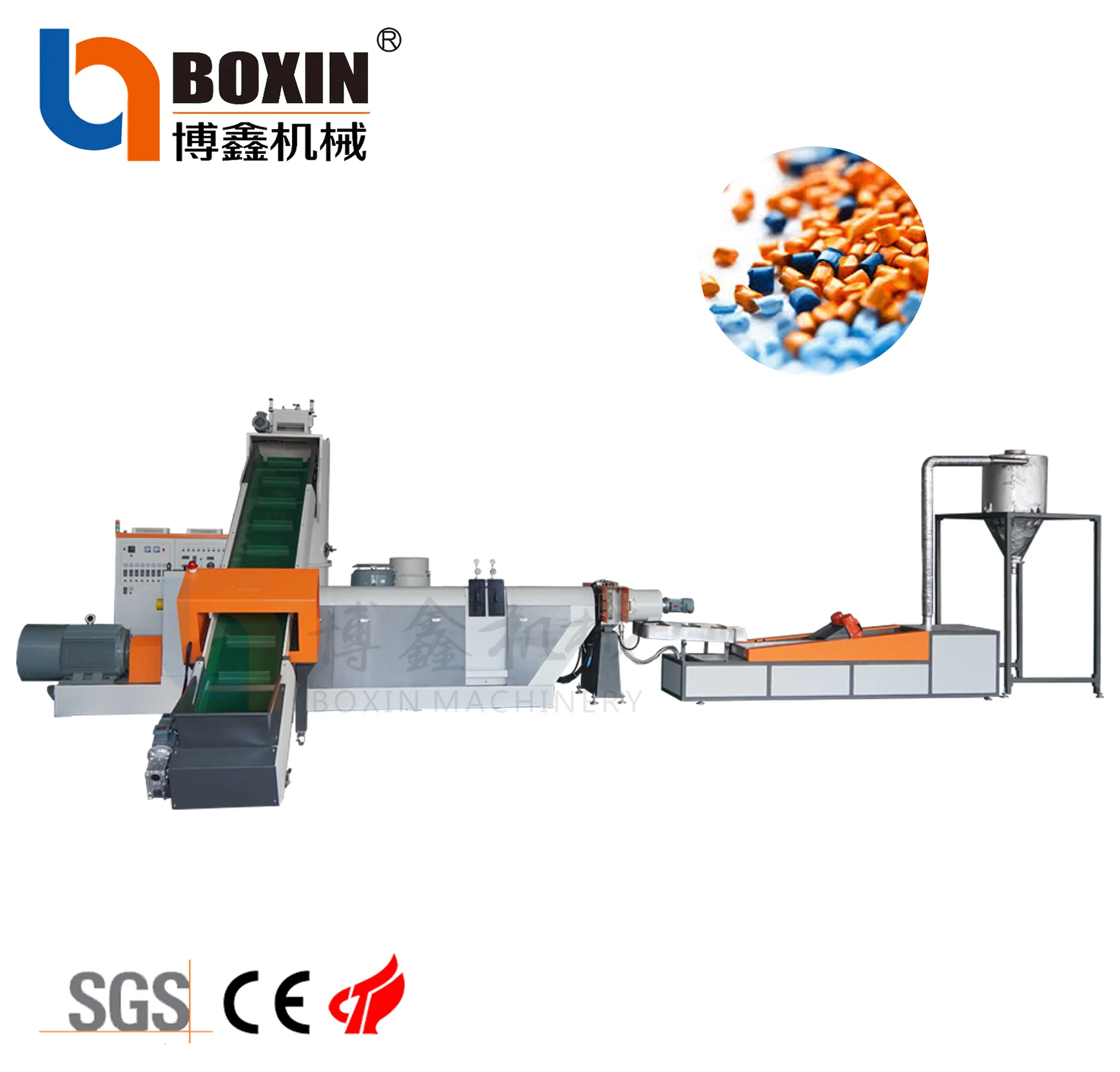 Customizable pet plastic granulation cleaning line factory direct sales pet flakes and fragments granulator