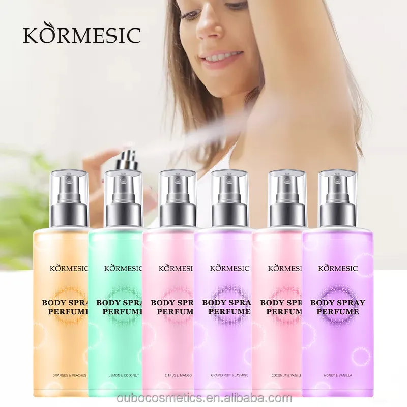 KORMESIC uzun ömürlü özelleştirilmiş kadın vücut spreyi ve sprey parfüm tedarikçi üreticisi