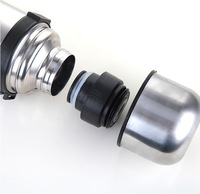 Bouteille d'eau chaude en acier inoxydable sans BPA, infuseur, flacon à vapeur infinie