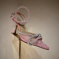 Sandales à talons hauts en maille pour femmes, collection été 2026, de marque, qualité supérieure, vente en gros
