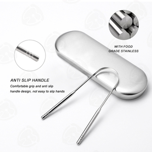 Nuevo Limpiador Bucal, Cepillo para Limpiar la Lengua, Herramientas de Higiene Bucal, Raspador de Lengua de Acero Inoxidable y Cobre para Adultos - Product Image 5