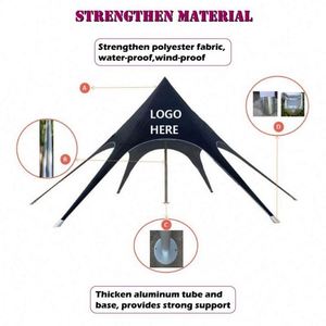 Double Pole Star Shade Marquee Wedding Tents Custom Size Star Shaped Tent Single-Pole Tension Star Canopy Tents for Sale - Product Image 5