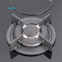 Cuisinière à gaz Xunda Factory OEM ODM 3 feux à gaz et 1 électrique, 4 brûleurs, plaques de cuisson en verre encastrées, cuisinière à gaz GPL/GN, plaques de cuisson en verre, plaques de cuisson à gaz