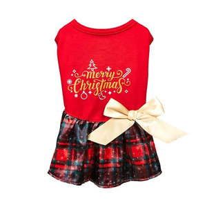 C085 Robe Teddy Moderne Écologique pour Chats, Taille XS, Motif Nœuds Papillon Princesse, en Polyester – Vêtement Tendance pour l'Automne - Product Image 4