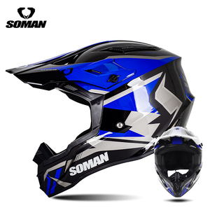 Casque de motocross tout-terrain léger en ABS, nouveau modèle intégral, avec fermeture rapide, compatible avec les lunettes - Product Image 6