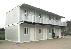 Panneau d'isolation de maison pré-assemblée en acier, pièces, bâtiment de bâtiments de maison pré-assemblée, cabine plate, conteneur gris - Product Image 6