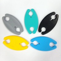Enrouleur de câble en silicone avec logo personnalisé, organisateur de câble de données ovale en silicone pour écouteurs, cadeau promotionnel.