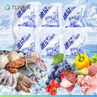 Tusen - Pack de glace en gel compact et léger, jetable, pour boîte à lunch