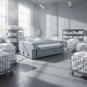 Stiratrice Industriale per Lenzuola da 3m con Riscaldamento Elettrico/Vapore/Gas Certificata ISO - Product Image 4