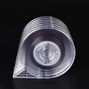 Dispensador de Cinta Adhesiva Acrílica Transparente de 6 Capas para Decoración de Uñas, Caja Portátil con Líneas Doradas y Plateadas, Accesorios y Herramientas para Manicura y Salón de Belleza - Product Image 2