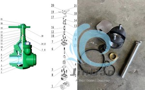 Api 6A 2 inch 3inch 4 inch <span class=keywords><strong>5000psi</strong></span> 35Mpa <span class=keywords><strong>demco</strong></span> van sửa chữa Kit <span class=keywords><strong>demco</strong></span> bùn Van cổng - Product Image 4