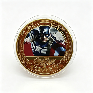 Moneda del Equipo de Héroes de Blockbuster 2026: Cinco Diseños de Campeones de Películas, Chapada en Oro sobre Hierro con Estuche - Product Image 2