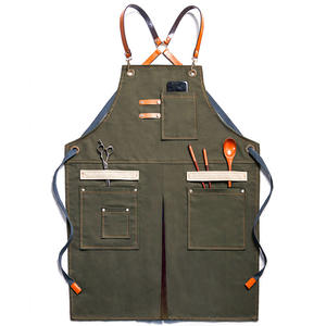 Tablier cowboy <span class=keywords><strong>coiffeur</strong></span> lait thé gâteau magasin barista hommes et femmes fleuriste travail vêtements coiffure imprimé logo - Product Image 1