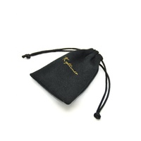 Sacs d'emballage pour bijoux, petits sachets en microfibre suédée avec impression de logo personnalisée