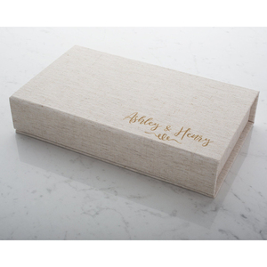 Tùy Chỉnh Thiết Kế Sang Trọng Các Tông Từ Hộp Quà Tặng Nghệ Thuật Cứng Nhắc Giấy Với Miếng Bọt Biển Lót Dập Nổi Đám Cưới Ribbon Bao Bì Hộp - Product Image 3