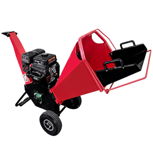 Broyeur à bois Loncin 4t/h, broyeur mobile à moteur, haute productivité, couleur rouge - Product Image 1