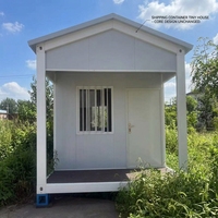 Cabane portable de petite taille avec porte et fenêtre à auvent pour bureau de jardin ou poste de garde