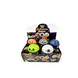 USA Stock Plastic High Quality Halloween Dumpling-Style Squeeze Gifts Stress-Relief Venting Toys Adorable Pumpkin Ghost - Product Image 1