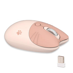 Mini mouse cute cat 1000 1200 1600 DPI USB laptop desktop optical 2.4G mouse wireless tastiera mouse - Product Image 1