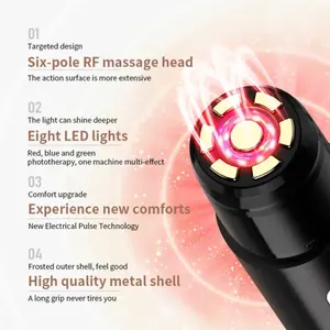 Perangkat perawatan kecantikan wajah lampu LED arus mikro EMS denyut listrik RF MFIP profesional terbaik