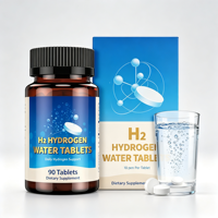 Comprimés d'hydrogène moléculaire H2 10PPM, pour l'eau potable, l'âge sain, la santé cérébrale, sans OGM, sans gluten, 90 unités, marque privée OEM