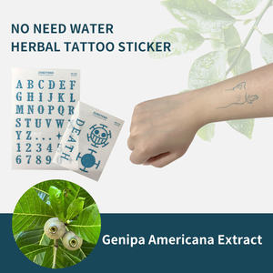 Tatuaggi Semipermanenti Personalizzabili 7-14 Giorni Nuova Tecnologia Commerciale Estratto di Genipa Trasferimento PVC Senza Acqua Pressione Indossabile Temporaneo per il Corpo - Product Image 2