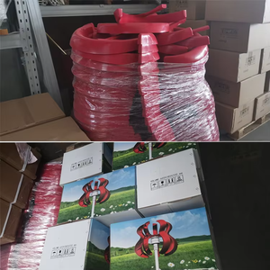 Aerogenerador Vertical Tipo Farol Rojo de 800w 1kw 12/24v para Suministro de Energía Comunitaria y de Patio Trasero - Product Image 5