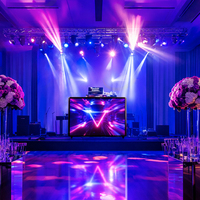 Table de DJ numérique mobile personnalisée avec écran LED, façade de bar, podium de danse, table de réception avec affichage LED