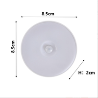 Lampe de nuit LED sans fil à chargement USB, autocollante, en ABS, avec détecteur de mouvement, design moderne, étanche, pour la maison, le couloir, la garde-robe